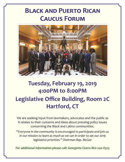 A group of Hispanic lawmakers in Connecticut proposed Wednesday, Feb. . Black and puerto rican caucus 2023 dates